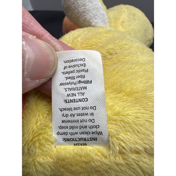 Nuby Luv N Care Plush Yellow Orange Tickle Toes Duck Stuffed Toy NON-Working - Picture 7 of 8